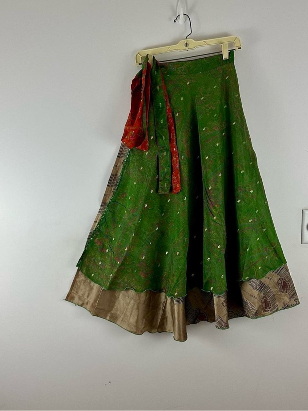 Reversible Wrap Maxi Skirts BINW312